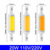 78MM 10W R7S LED COB Dimmer Glass Lamp Double-end Horizontal Plug-in Light(220V Warm White Light)