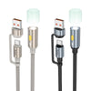 hoco UA38C USB and USB-C / Type-C to LED Light Adapter Cable with Night Light Shade, Length:30cm(Black)