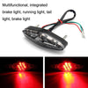 Motorcycle 15LED Brake Light Tail Light Decoration Lamp(White Shell)