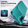 For Samsung Galaxy A16 5G Vertical Flip Card Bag Holder Leather Phone Case(Cyan Green)