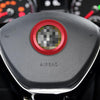Car Aluminum Steering Wheel Decoration Ring For Cadillac(Red)