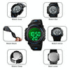 Skmei 1562 Multi Function Outdoor Sports Waterproof Student Electronic Watch Ten Year Battery Mens Watch(Black)