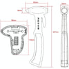 SHUNWEI SD-3501 Seat Belt Cutter Window Breaker Auto Rescue Tool Ideal Plastic Shell Car Safety Emergency Hammer with Adhesive Tape And Fixation Frame (Black)