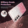 For Samsung Galaxy S23+ 5G Gradient Glitter Flower All-inclusive Phone Case(Pink)