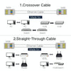 High Quality RJ45 Shielded Plug Cat5 8P8C Lan Connector Network (100 pcs in one packaging , the price is for 100 pcs)(Silver)