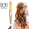 Hair Styling Tool Hair Curler Roller Spiral Curling Iron(Orange)