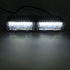 DC 12V 4.2W 16LEDs Crystal Lamp Beads Car Windshield Warning Lamp 18 Flash Patterns(Adjustable)