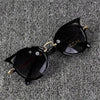 Fashion Baby Girls and Boys Cat Eyes Sunglasses Anti-UV Sunglasses(Black)