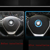 Aluminium Alloy Steering Wheel Decoration Ring Cover Sticker for BMW(Gold)