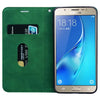 For Samsung Galaxy J5 (2016) / J510 Frosted Business Magnetic Horizontal Flip PU Leather Case with Holder & Card Slot & Lanyard(Green)