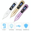9 Gears Mole Spotting Pen LCD Home Laser Mole Spot Sweeping Beauty Instrument With Shot Light(Gold)