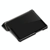 For Lenovo Tab M8 Custer Texture Horizontal Flip Smart TPU Leather Case with Three-folding Holder(Black)