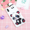 For iPhone XS Max Shockproof Cartoon TPU Protective Case(Panda)