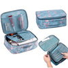 Large Capacity Portable Lady Waterproof Padded Travel Cosmetic Bag Beautician Storage Bags Women Makeup Bag(Style A Pink Stripe)