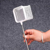 3D Fish Tank Fishing Net Stainless Steel Retractable Fish Shrimp Fish Net Pocket, Color: Square White