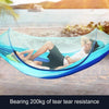 Portable Outdoor Camping Full-automatic Nylon Parachute Hammock with Mosquito Nets, Size : 250 x 120cm (Dark Green)