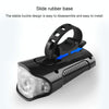 350LM USB Charging Waterproof Snap-on Bicycle Headlight with Speaker & Stopwatch Function (Red)