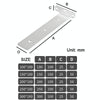 200mm 5.5mm Thick Stainless Steel Triangular Bracket Bookshelf Partition Plate