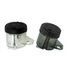 2 PCS Motorcycle Modified Parts Front Brake Oil Liquid Cup Direct Brake Pump Universal Oil Pot(Black)