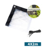 Balcony Windows Transparent Rainproof Cloth Plants Insulation Anti-Bird Thick Windshield, Specification: 2x4m Film Shed