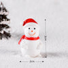 4pcs Christmas Micro Landscape Decorations Resin Craft Gifts Home Decoration Ornaments, Spec: Snowman No.2