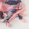 180 X 85cm  Women Cotton And Linen Scarf Retro Splicing Bohemian Printed Silk Shawl SL2006-032