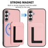 For Samsung Galaxy A54 5G CX01 Detachable Magsafe Magnetic Card Bag Phone Case(Pink)