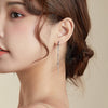S925 Sterling Silver Star Moon Tassel Women Earrings