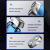 Double-head Mini Magnetic Shaver Portable Men Electric Shaver(Royal Blue)