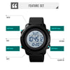 Skmei 1540 Fashion Outdoor Sports Large Dial Student Watch Multi Function Waterproof Mens Electronic Watch(Green)