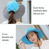 9002 Summer Women Outdoor Sun Hats Fisherman Hat With Ponytail Hole(Monochrome Adult Beige)