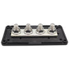CP-3090 1 Pair  300A 48V 4-way M10 Terminal Busbar(Black + Red)