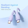 Baseus Pudding Series 100W Type-C to Type-C Fast Charging Data Cable, Length:1.2m(Purple)