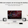A1 Upgraded Version USB Wire-controlled 4D Stereo Sound Mini Wired Speaker, Cable Length: 1.3m(Black)