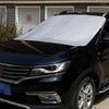 Car Front Windshield Cover Sun Shade Snow Shield Sunscreen Heat Insulation Frostproof Car Coat Half Cover, Style: Free Tie Model(Silver)