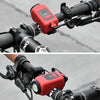 2 In 1 Bicycle Rechargeable Waterproof High Decibel Bell with Highlight Light(Red)