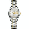 JIN SHI DUN 8813 Fashion Waterproof Luminous Automatic Mechanical Watch, Style:Women(Silver Gold White)