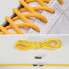 1 Pair Elastic Metal Buckle without Tying Shoelaces(Yellow)