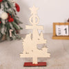 Christmas Decoration Wooden Desktop Ornament Restaurant Bar Scene Layout Decoration Crafts(Faceless Elderly)