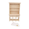 Dollhouse Furniture Miniature Study Room Decoration Wooden Bookcase Cabinet with Drawers(Prime Embryo)