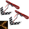 14 LED 3528 SMD Arrows Light for Car Side Mirror Turn Signal, Pairs(Yellow Light)