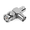 BNC Male to 2x Female T-Adapter Splitter Connector