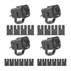 8W Christmas Colorful Rotating Laser Atmosphere Light Random Pattern Delivery EU Plug with 4 Cards