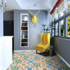 Thickened Wall Stickers Wallpaper Self-Adhesive PVC Floor Tile Stickers Waterproof And Wear-Resistant Floor Stickers(D)