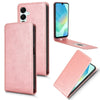 For Samsung Galaxy A16 Magnetic Vertical Flip Leather Phone Case(Rose Gold)