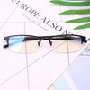Anti Blu-ray Business Eye Glasses for Men Metal Frame Plain Glass Spectacles(Gold Frame)