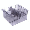 S8035 Clipper Fiber Comb Storage Box Hair Salon Limit Comb Computer Storage Box(Transparent Black)