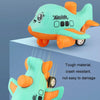 Children Toy Press Cartoon Inertia Car Baby Educational Toy Car Gift, Color: Aircraft Purple