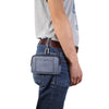 Sports Denim Universal Phone Bag Waist Bag for 5.5~6.3 inch Smartphones, Size: L (Blue)