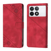 For Xiaomi Redmi K70 / K70 Pro Skin Feel Embossed Leather Phone Case(Red)
